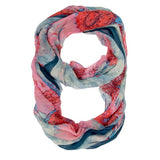 Farrah Multicolor Floral Print Infinity Scarf