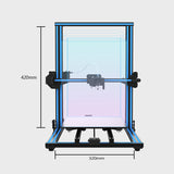 Geeetech A30 DIY 3D Printer-Full-color touch screen, Wi-Fi connection, Filament detector, Large Printing Volume