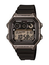 Casio Men's AE-1300WH-8AVCF Illuminator Digital Display Quartz Black Watch