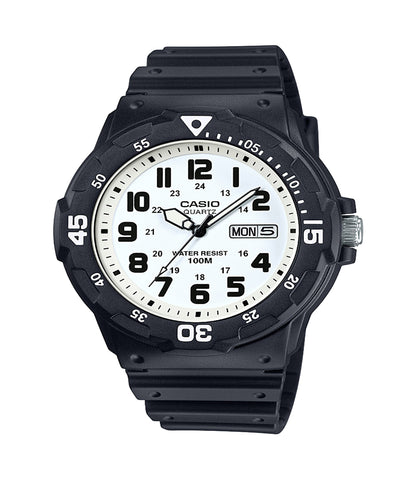 Casio Men's 'Classic' Quartz Resin Watch, Color Black (Model: MRW200H-7BV)