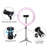 Photography 6.2/10.2 inch Dimmable LEDs Ring Selfie Light 3 Lighting Modes Brightness Adjustable Ring Light