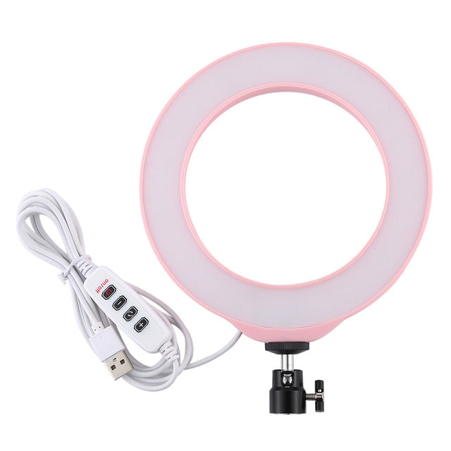 Photography 6.2/10.2 inch Dimmable LEDs Ring Selfie Light 3 Lighting Modes Brightness Adjustable Ring Light