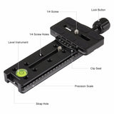 Plate Clamp Holder Long Board Seat Quick Release Adapter With 1/4 Screw black