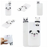 For Redmi 8A 3D Cartoon Painting Back Cover Soft TPU Mobile Phone Case Shell Smiley Panda