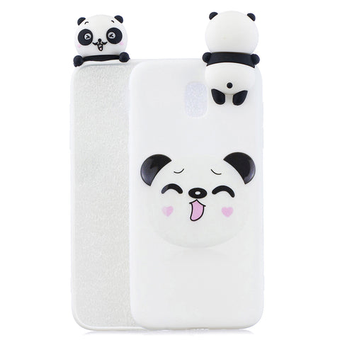 For Redmi 8A 3D Cartoon Painting Back Cover Soft TPU Mobile Phone Case Shell Smiley Panda