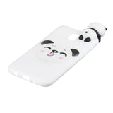 For Redmi 8A 3D Cartoon Painting Back Cover Soft TPU Mobile Phone Case Shell Smiley Panda