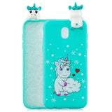 For Redmi 8A 3D Cartoon Painting Back Cover Soft TPU Mobile Phone Case Shell Love Unicorn