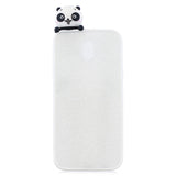 For Redmi 8A 3D Cartoon Painting Back Cover Soft TPU Mobile Phone Case Shell Smiley Panda