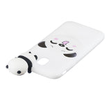 For Redmi 8A 3D Cartoon Painting Back Cover Soft TPU Mobile Phone Case Shell Smiley Panda