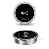 Built in Desktop Device Fast Wireless Charger 15W Quick Charger 3.0 Embedded Type C Charger 15W