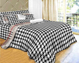 Duvet Cover Sheets Set, Houndstooth Check