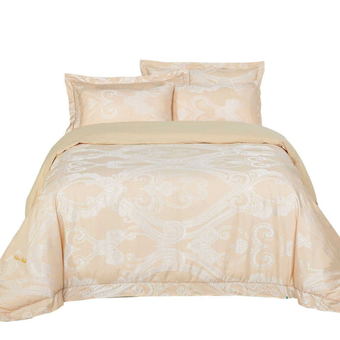 DM503K Dolce Mela Bedding - Regal, Luxury Jacquard Duvet Cover Set