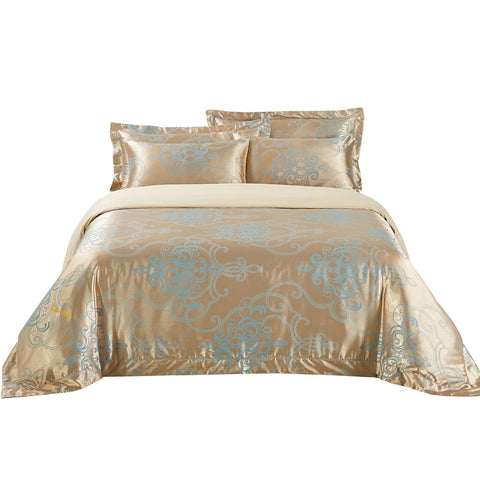 DM505Q Dolce Mela Bedding - San Marino, Luxury Jacquard Queen size Duvet Cover Set