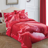 DM510K Dolce Mela Floral Bedding - Rosa, Luxury Duvet Cover Set