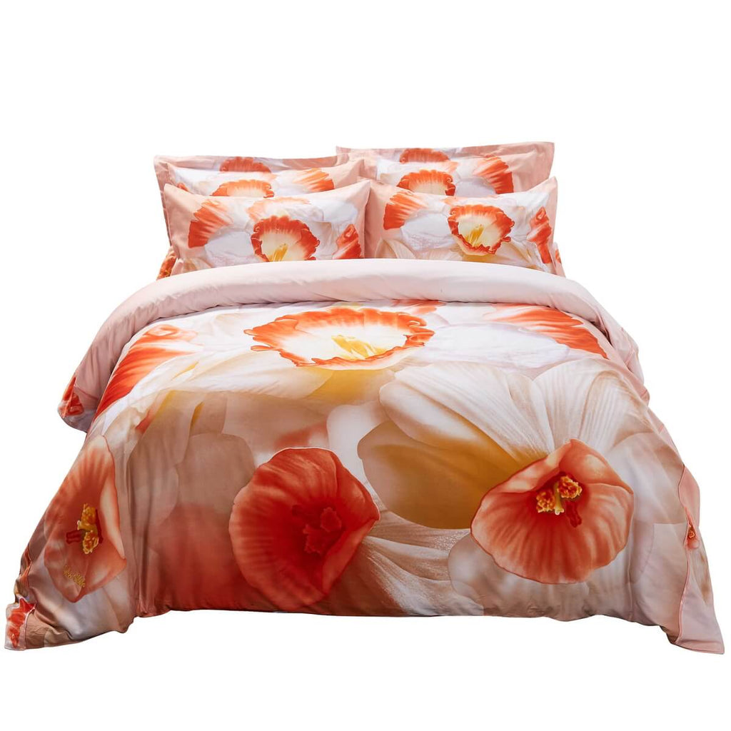 Duvet Cover Set, Floral Bedding, Dolce Mela - April DM702Q