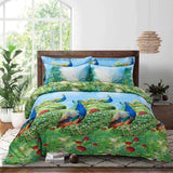 Duvet Cover Set, Pictorial Bedding, Dolce Mela - Peafowl DM704