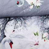 Duvet Cover Set, Pictorial Bedding, Dolce Mela - Mute Swan DM705