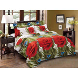 Duvet Cover Set, Floral Bedding, Dolce Mela - Romeo DM711K