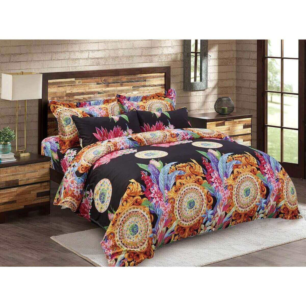 Duvet Cover Set, Floral Bedding, Dolce Mela - Ecstasy DM712