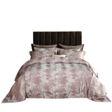 Duvet Cover Set, 6 Piece Luxury Jacquard Bedding, Dolce Mela Hollywood DM714