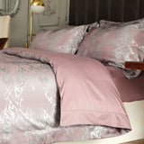 Duvet Cover Set, 6 Piece Luxury Jacquard Bedding, Dolce Mela Hollywood DM714