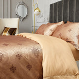 Duvet Cover Set, 6 Piece Luxury Jacquard Bedding, Dolce Mela Los Angeles  DM719