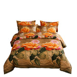 Duvet Cover Set, 6 Piece Luxury Floral Bedding, Dolce Mela Eden  DM721