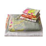 Duvet Cover Set, 6 Piece Luxury Floral Bedding, Dolce Mela  Innocence  DM723