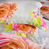 Duvet Cover Set, 6 Piece Luxury Floral Bedding, Dolce Mela  Innocence  DM723