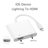 Lightning to Digital AV TV HDMI Cable Adapter with Lightning Charging Port for iPad Air iPhone 6 6S 7 7Plus