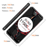 Oukitel K13 Pro Quad Core 6.41 inch 11000mAh Battery 8MP+16MP Camera 1560x720 Resolution 64GB+4GB Mobile Phone Smartphone black