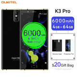 Oukitel K3 Pro Quad Core 5.5 inch 8000mAh Battery 5MP+13MP Camera 1440x720 Resolution 32GB+4GB Mobile Phone Smartphone Blue