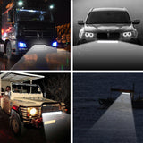 7"" 120W LED Work Light Bar Spot Beams 6000K Super Bright Headlight Driving Light black