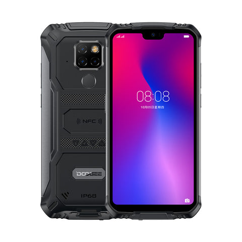 Doogee S68 Pro Cellphone Helio P70 Octa-core 6GB+128GB Memory 21MP+16MP+8MP+8MP Camera 5.84"" IPS Display 6300mAh 12V/2A Charge Smartphone Black_European version