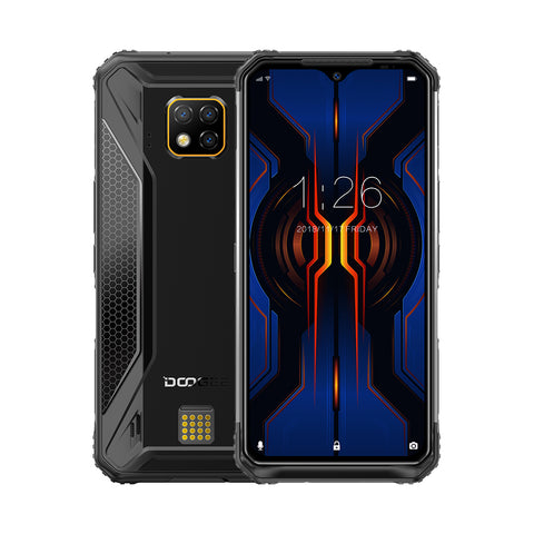 Doogee S95 Rugged Mobile Phone 6.3inch Display Helio P90 Octa Core 6GB 128GB 48MP Triple Camera Android 9.0 5150mAh black