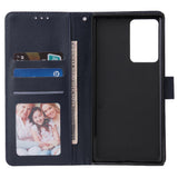 For HUAWEI PSmart 2020/Y5P/Y6P PU Leather Mobile Phone Cover with 3 Cards Slots Phone Frame Golden