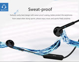 Langsdom BL6 Wireless Headphone Bluetooth Earphones Sport Half In-Ear Neckband Headset with Microphone for Phone white