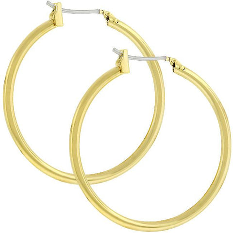 Golden Hoop Earrings