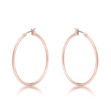 Elegant Rosegold Hoop Earrings