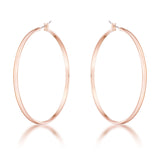 55mm Rose Gold Plated Classic Hoop Earrings