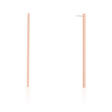 Carolee Rose Gold Stainless Steel Long Line Drop Earrings