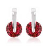 Red CZ Elegance Earrings