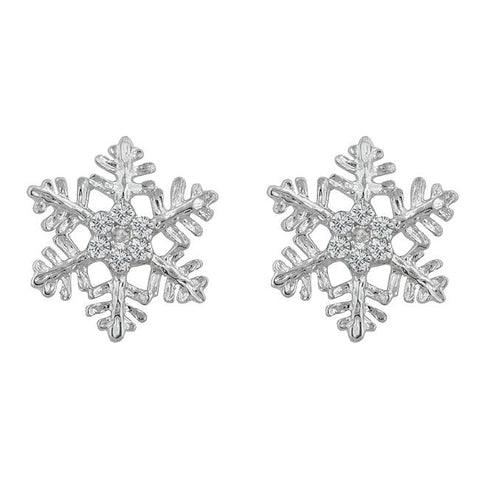 Snowflake Stud Earrings