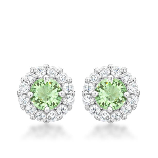 Bella Bridal Earrings in Peridot