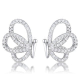 .45 Ct CZ Butterfly Stud Earrings