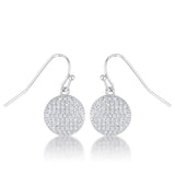 .6 Ct Elegant CZ Disk Earrings