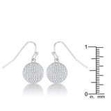 .6 Ct Elegant CZ Disk Earrings