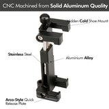 Ulanzi Metal Intelligent Phone Tripod Mount Cold Shoe Mount Stand red