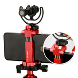 Ulanzi Metal Intelligent Phone Tripod Mount Cold Shoe Mount Stand red