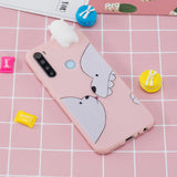 For Redmi NOTE 8T 3D Cartoon Painting Back Cover Soft TPU Mobile Phone Case Shell Striped bear